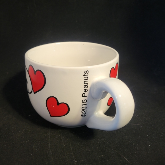 Snoopy Peanuts Happy Valentines Day Hearts Coffee Cup Oversize Mug 2015 - Picture 5 of 8